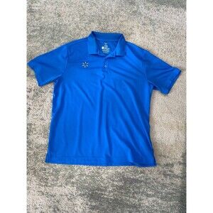 Walmart Employee Uniform Work Polo Shirt Men's Large Blue